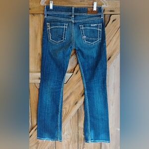 BKE Denim Jeans Sabrina Boot Distressed Women 25"/29.5" Dark Wash Distressed N-3
